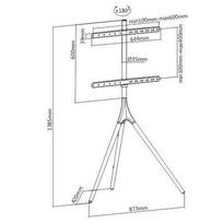 lcd stovas - Techly Universal Tripod Mount for TV - 6 nuotrauka