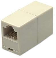 rj45 coupler - Intellinet Modular In-line Coupler UTP RJ45 x2 Beige 10pcs - 1 nuotrauka