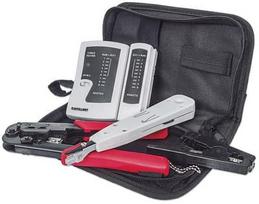 tinklo laido testeris - Intellinet Network Tool Kit LAN Tester / LSA Tool Crimping Stripping Tol - 1 nuotrauka
