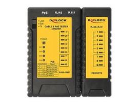 rj45 testeris - Delock RJ-45 / RJ-12 / PoE Cable Tester - 2 nuotrauka
