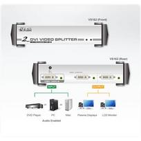 audio splitter - ATEN Video Spliter VS162-AT-G DVI/Audio 2 port - 5 nuotrauka