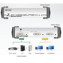 audio splitter - ATEN Video Spliter VS162-AT-G DVI/Audio 2 port - 8 nuotrauka