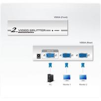 vga splitter - Aten Video Splitter 2-Port VS92A-A7-G - 5 nuotrauka