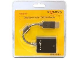 display port laidas - Delock Adapter Displayport to DVI-I 0.2m - 3 nuotrauka