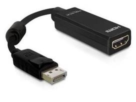 adapteris hdmi to displayport - Delock Adapter Display port to HDMI-I Black 0.2m - 1 nuotrauka