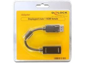 adapteris hdmi to displayport - Delock Adapter Display port to HDMI-I Black 0.2m - 2 nuotrauka