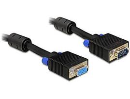 vga kabelis - Delock Cable VGA / VGA Black 5 m - 2 nuotrauka