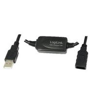 active usb extension cable - LogiLink Active Repeater Cable USB to USB 10m - 2 nuotrauka
