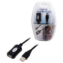 usb male to female - LogiLink Cable Repeater USB to USB Black 5m - 2 nuotrauka