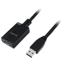 usb 3.2 gen 2 5.0m - LogiLink Repeater Cable USB/USB Black 5m - 2 nuotrauka