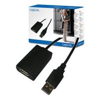 usb a female to usb a male - Logilink USB Reapeater 5m Black - 1 nuotrauka