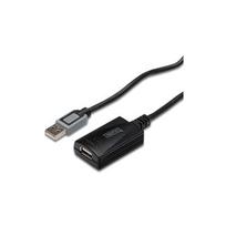 usb a female to usb a male - Logilink USB Reapeater 5m Black - 3 nuotrauka