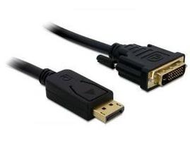 displayport to dvi - Delock Cable Displayport to DVI 1m Black - 1 nuotrauka