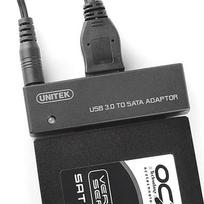 sata to usb - Unitek Adapter SATA / USB Black - 2 nuotrauka