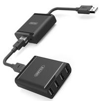 usb y cable - Unitek Cable RJ45 / RJ45 Black 1m - 5 nuotrauka