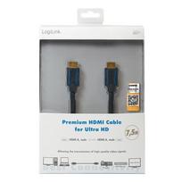 hdmi kabelis 5m - LogiLink Cable HDMI / HDMI Black 7.5m - 4 nuotrauka