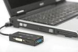 dvi hdmi lanberg - Assmann Converter Cable Mini DisplayPort HDMI / DVI / VGA - 2 nuotrauka