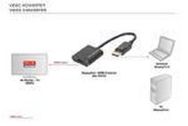 poe laidas - Digitus DisplayPort - HDMI Converter DA-70472 - 2 nuotrauka