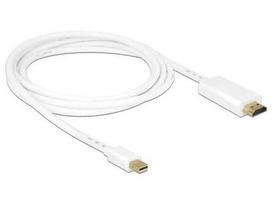 displayport cable - Delock Cable Displayport-mini / HDMI White 2m - 2 nuotrauka