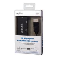 adapteris dvi to hdmi - LogiLink 4K DisplayPort to DVI/HDMI/VGA CV0109 - 3 nuotrauka