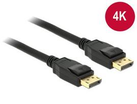 cable displayport 2.1 3m - Delock Cable Displayport / Displayport Black 3m - 1 nuotrauka