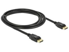 cable displayport 2.1 3m - Delock Cable Displayport / Displayport Black 3m - 2 nuotrauka