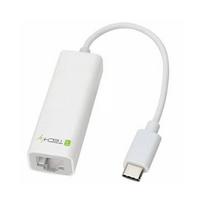 rj45 to usb kabelis - Techly Adapter USB to RJ45 White - 2 nuotrauka