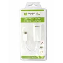 rj45 to usb kabelis - Techly Adapter USB to RJ45 White - 7 nuotrauka