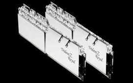 G.SKILL Trident Z Royal Silver 16GB 3200MHz CL14 DDR4 KIT OF 2 Series F4-3200C14D-16GTRS