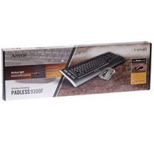 belaide pelyte su klaviatura - A4Tech V-Track 9300F Wireless Keyboard + Mouse Set - 10 nuotrauka