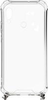 xiaomi redmi 7 deklas - Korpuso galas, galinis dangtelis Evelatus         Xiaomi      Redmi 7 Silicone TPU Transparent with Necklace Strap       Silver - 1 nuotrauka