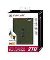 2tb usb - Transcend 2.5" StoreJet 25M3 2TB Military Green - 3 nuotrauka