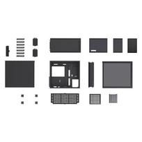 mesh korpusai -  Jonsbo D41 MESH BLACK SC, juoda - 12 nuotrauka