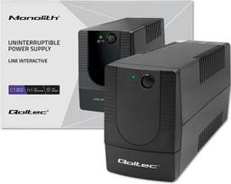 ups 1000va - QOLTEC 53774 UPS 1000VA 600W - 7 nuotrauka