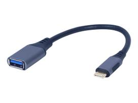 type c i usb a - Adapteris Gembird USB Type-C Male - USB Type-A Female A-USB3C-OTGAF-01, pilka, 0.15 m - 2 nuotrauka