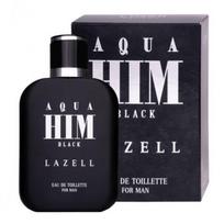 aqua kvepalai - Lazell Aqua Him Black For Men EDT 100 ml - 1 nuotrauka