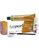 hairpearl rinkinys antakių ir blakstienų dažai be PPD, šviesiai rudi, oksidantas, indelis, teptukas Hairpearl Nr.3.1 Light Brown