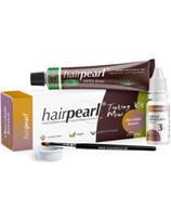 hairpearl rinkinys antakių ir blakstienų dažai be PPD, šokoladiniai rudi, oksidantas, indelis, teptukas Hairpearl Nr.3.3 Chocolate Brown