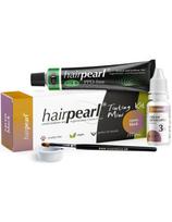 hairpearl rinkinys antakių ir blakstienų dažai be PPD, sodriai juodi, oksidantas, indelis, teptukas Hairpearl Nr.1 Deep Black
