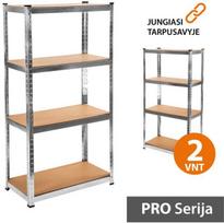 lentynos stelaz - Sandėliavimo lentynos stelažai 150x75x40 PRO (2 vnt) - 2 nuotrauka
