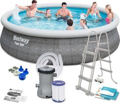 sodo basenai - Bestway Fast Set, 457x107 cm, su filtru - 2 nuotrauka