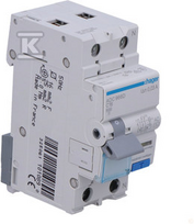 Hager AD966B, 2P, C, 16A, 30mA, 6kA, AC