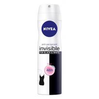 nivea dezodorantas - Nivea Invisible Black & White purškiamas antiperspirantas 150 ml. - 1 nuotrauka