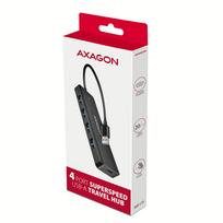 usb c cable 20cm - Axagon HUE-C1A 4 prievadų USB šakotuvas 5Gbps Travel, USB-C maitinimo įvestis, A tipo 19 cm laidas, USB-C papildomas maitinimo šaltinis - 7 nuotrauka