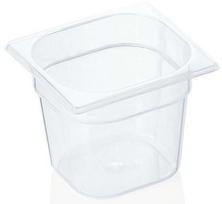 Marmitas Was GN 1/6, 2300 ml, 17.6 cm x 16.2 cm x 15 cm, skaidri, polipropilenas (pp)
