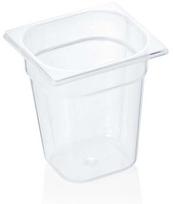 Marmitas Was GN 1/6, 2800 ml, 17.6 cm x 16.2 cm x 20 cm, skaidri, polipropilenas (pp)