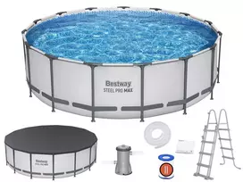 baseinas x122 - Karkasinis baseinas Bestway  457x122cm 10in1, 56438 - 1 nuotrauka