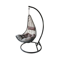 Pakabinamas krėslas „Žaneta”, tamsiai pilkas (Dark Gray)