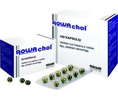 kapsules - ROWACHOL, 17mg+5mg+2mg+6mg+32mg+5mg, skrandyje neirios minkštosios kapsulės, N100 - 2 nuotrauka