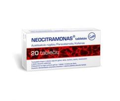 tabletes - NEOCITRAMONAS, 240mg+200mg+30mg, Tabletės, N20 - 3 nuotrauka
